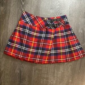Plaid Red and Blue Girls Skirt size 12